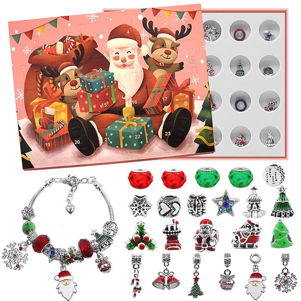 Christmas Advent Calendar DIY Charm Bracelet Jewelry Set Surprise Gift Box  New Year Gift Children Kid Toy - Walmart.com