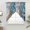 Blue, variant on Blue Beach Swag Curtains for Kitchen/Bedroom/Living Room, Summer Ocean Coastal Waves Gradient Abstract Scalloped Curtains 63 Inch Long, Window Swag Topper Curtains Valances 2 Panels Set 36"x63"