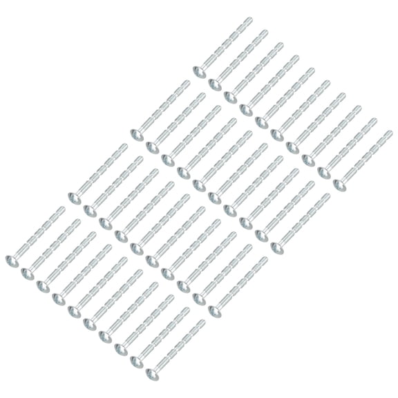 Uxcell Door Handle Screws, Cabinet Handle Break Away Screws for Drawer Pull with Slub Bolt for Door Lever Knob M4x50 40