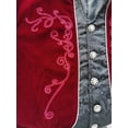thumbnail image 4 of Chaqueta estilo frac SIAEAMRG Steampunk para hombre, talla XL, color rojo, 4 of 6