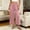 Pink, variant on Women Pajama Pants Solid Soft Fabric Wide Leg Draped Elastic Waist Summer Outer Wear Sleep Bottom