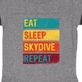 thumbnail image 3 of Inktastic Skydiving Eat Sleep Skydive Repeat Boys or Girls Baby Bodysuit, 3 of 4