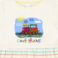 thumbnail image 4 of Inktastic I Love Trains Girls Baby Dress, 4 of 5