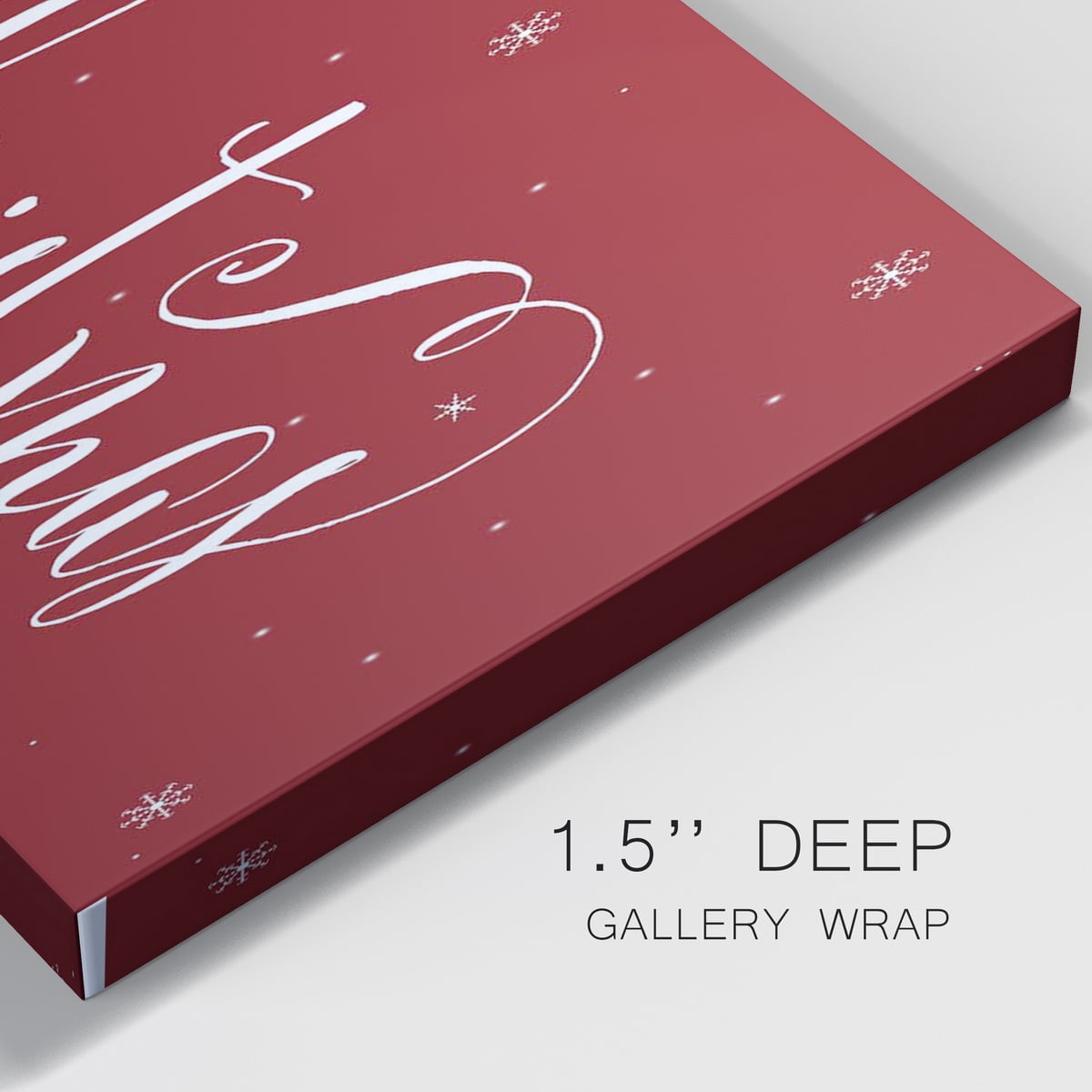 Merry Christmas Premium Gallery Wrapped Canvas - Ready to Hang