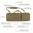 thumbnail image 4 of Tac-Six™ 38" Lockable Squad Firearm Case, Laser Cut Molle Front, Coyote, 4 of 17