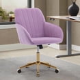 thumbnail image 2 of CASADEAR Adjustable Office Chair, Ergonomic Swivel Chair, Backrest Seat for home office bedroom,Purple, 2 of 8
