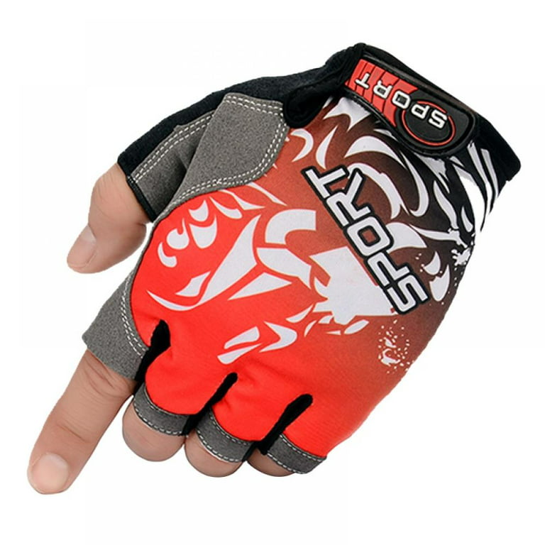 Magazine Half Finger Cycling Gloves Anti-Slip Breathable
