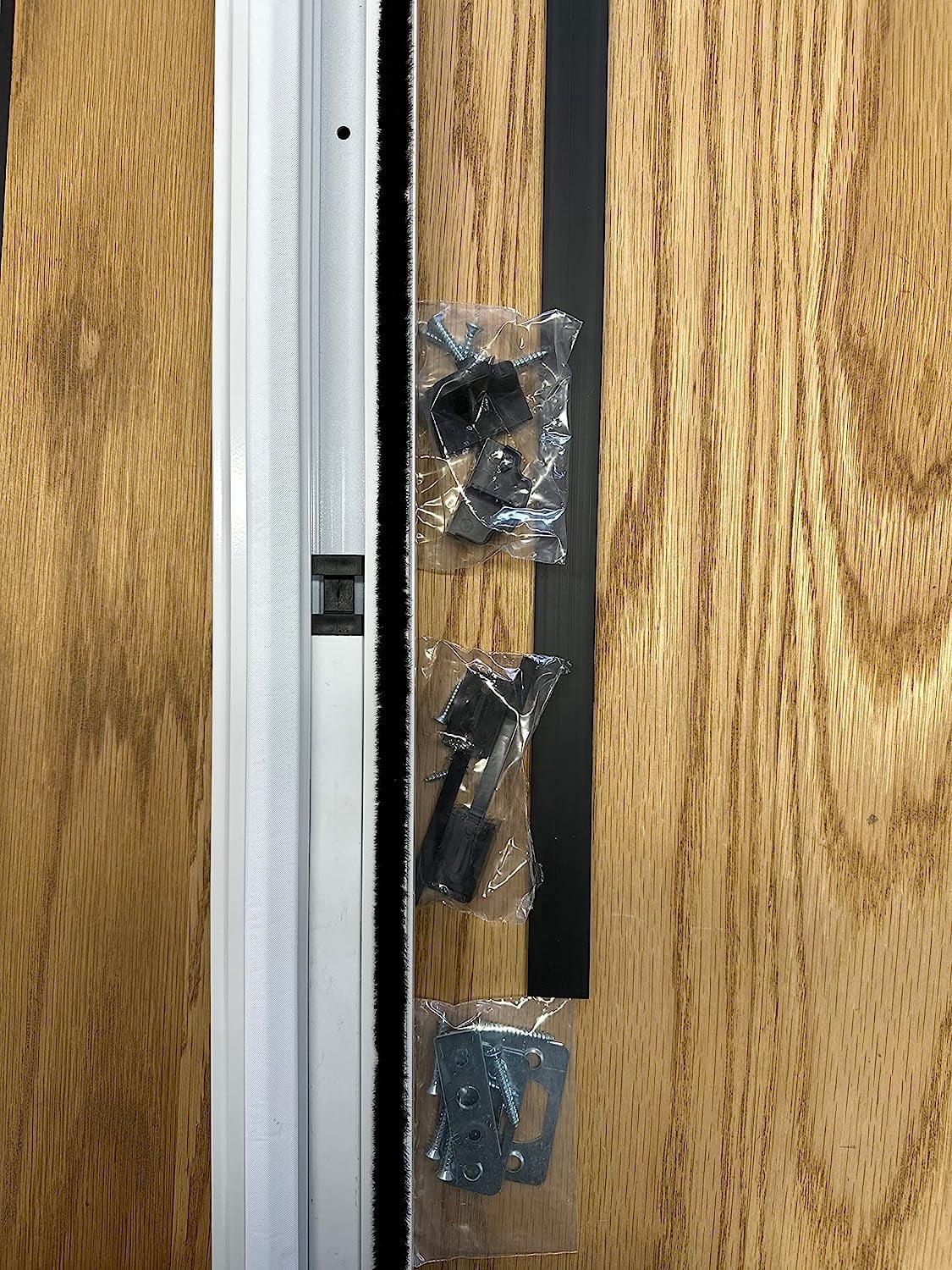 T - Astragal for Sealing Double Door (White , 96")