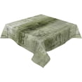 thumbnail image 2 of Sage Green Rectangle/Square/Round Waterproof Tablecloths 60x60 inch Modern Geometric Oil Painting Abstract Art Polyester Table Cloth Table Cover Tabletop for Wedding Party Dinner, 2 of 6