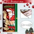 thumbnail image 3 of Christmas Door Cover Funny Santa Claus Door Cover Decoration Background Banner Xmas Door Banner Christmas Door Decoration, 3 of 8