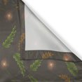 thumbnail image 3 of Ambesonne Exotic Kitchen Curtains, Wild Nature Pudica Leaves, 55"x45", Dark Taupe Olive Green, 3 of 3