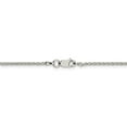 thumbnail image 3 of 925 Sterling Silver 1.5mm Diamond-Cut Spiga Chain w/2ext.; 18 inch; Lobster Clasp, 3 of 5