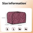 thumbnail image 5 of Sikiie Rose Leopard Print Toaster Covers 2 Slice Dustproof Toaster Cover Bread Machine Cover, Dustproof Cover - 11.4" x 7.5" x 7.9", 5 of 7