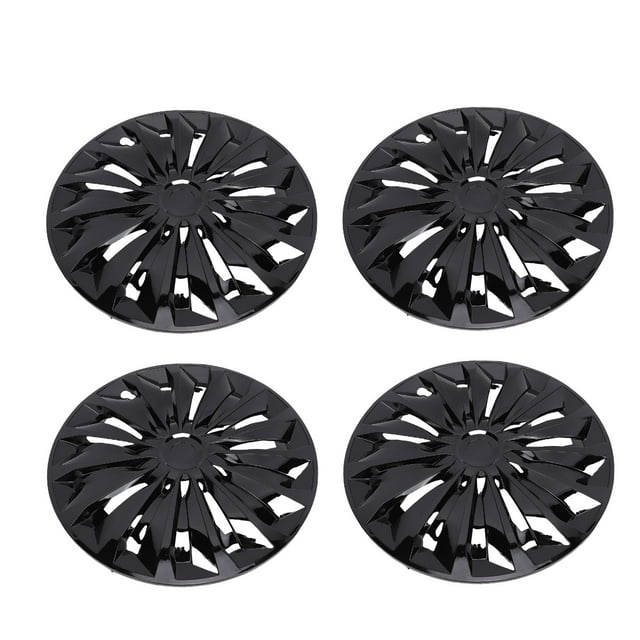 Enjoliveurs de Roue de 15 Pouces, Ensemble de 4 Enjoliveurs de Roue Universels en ABS à Pression avec Conception Résistante aux Impacts pour Voiture Camion VUS Roues en Acier R15