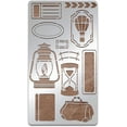 thumbnail image 5 of 1PC Metal Stencils for DIY Scrapbooking Photo Album DIY Paper Card Matte Kerosene Lamp Pattern 177x101x0.5mm, 5 of 9