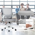 thumbnail image 2 of BestOffice Ergonomic Office Chair, Back Support, Rolling Swivel for Men, Women(Grey), 2 of 7