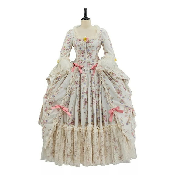 18th Century French Court Marie Antoinette Rococo Dress for Women