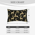 thumbnail image 6 of Bingfone Christmas Gold Deers Standard Size Pillowcase, Long Staple Pure Cotton Envelope Closure Pillow Cover,20"X30", 6 of 9