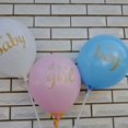 thumbnail image 5 of Gender reveals 12-inch bronzing love latex balloon oh baby Boy girl Gold-Stamped Love Heart Design Versatile Usage - yellow, 5 of 6