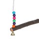 thumbnail image 3 of Wooden Hanging Chicken Swing, Pet Perch with Durable Flat Bar, 30 x 32 cm, 3 of 3