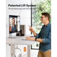 thumbnail image 3 of DESINO 63"x28" Electric Standing Desk, Height Adjustable Sit Stand Desk with Memory Presets, Ergonomic Home Office Desk, Anti-Collision Smart Lift Table, White, 3 of 9