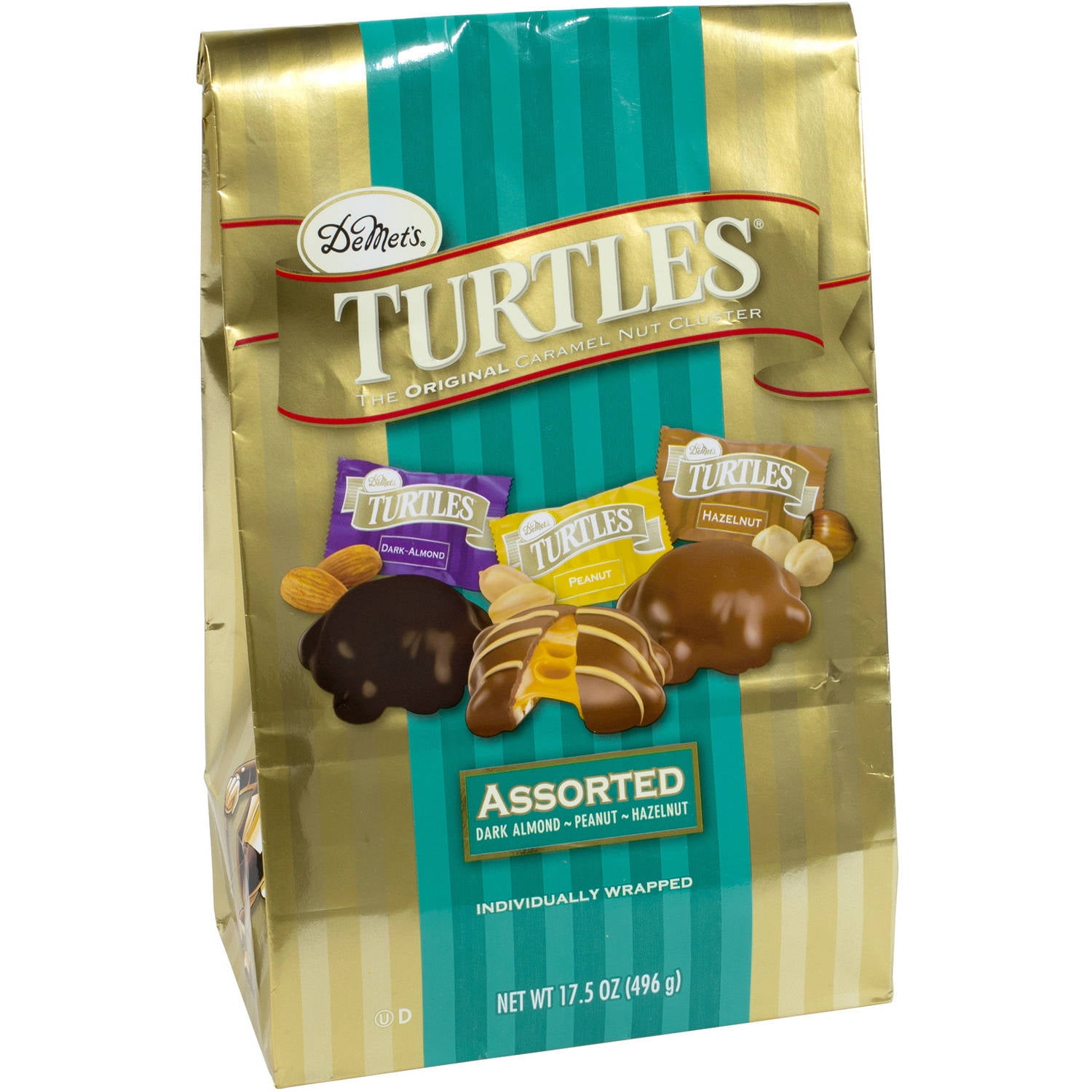DeMet's Turtles Assorted Caramel Nut Clusters, 17.5 oz