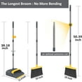 thumbnail image 2 of Upgrade Broom and Dustpan Set, Self-Cleaning with Dustpan Teeth, Indoor&Outdoor Sweeping, Ideal for Dog Cat Pets Home Use, Stand Up Broom and Dustpan, 2 of 7
