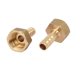 thumbnail image 2 of Conector de acoplamiento de tubo de latón con rosca hembra de 3/8 BSP y barbilla de manguera de 8 mm, 8 piezas, 2 of 4