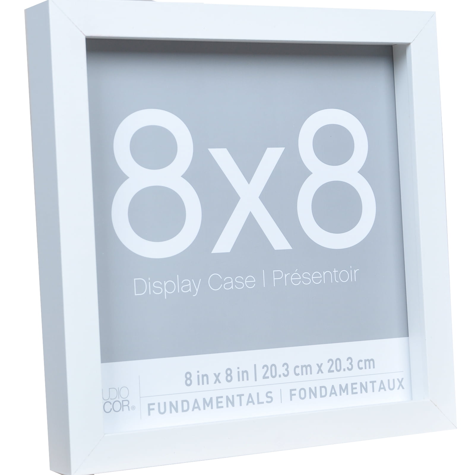 8” x 8” White Shadow Box Picture Frame by Studio Décor - Memory Box Display Case for Keepsakes - Mementos - and Memorabilia - MDF - 3-Pack
