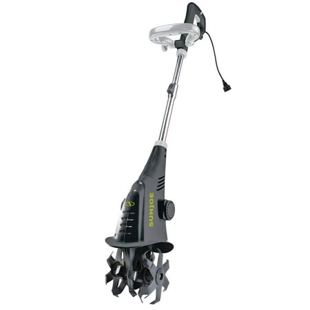 Sun Joe Electric Corded Garden Cultivator with 2.5 Amp Motor & Steel Blades, Green, TJ599E