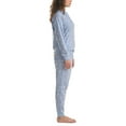 thumbnail image 3 of Splendid Women's 2-Piece PJ Soft French Terry Top and Pants Lounge Set (Blue, XXL, 610721), 3 of 6