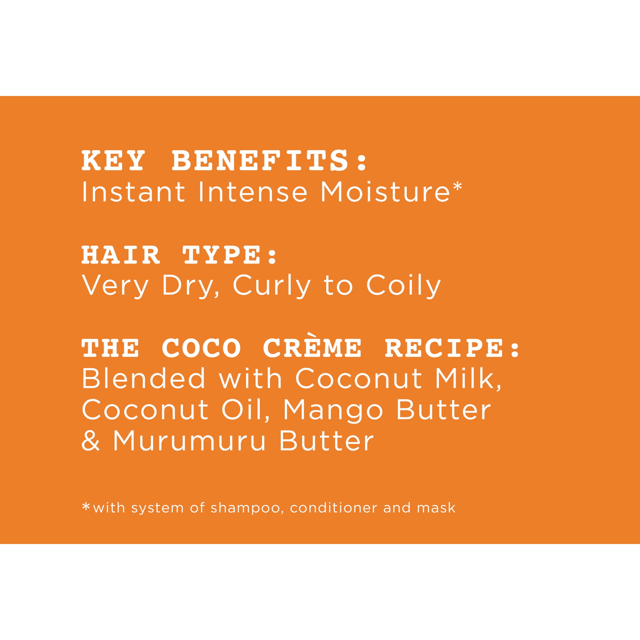 Carol's Daughter Cocoa Creme Moisturizing Deep Conditioner for All Hair Types, Coconut Oil, 12 fl oz