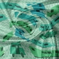thumbnail image 5 of Ambesonne Camper Valance Pack of 2, Squares and Caravans, 54"X12", Mint Green Green, 5 of 5