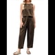 thumbnail image 2 of Conjunto de 2 Piezas de Cuadros para Mujer, para Vacaciones en la Playa, Verano, Camiseta Sin Mangas, Pantalones y Traje. Caqui M, 2 of 10