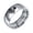 Silver-8MM, variant on Skull and Rose Promise Rings for Couples Gothic Engraved Stainless Steel Dark Romance Alternative Wedding Lovers Bands Black 6MM Size 6