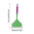 thumbnail image 6 of Silicone Kitchen ware Cooking Utensils Spatula Beef Meat Egg Kitchen Scraper Wide Pizza Cooking Tools Non\-stick Head green handle powder, 6 of 9