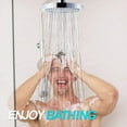 thumbnail image 2 of Duklik High Pressure Rainfall Shower Head - 6 Inch Luxury Spa Showerhead with 90 Anti-Clog Silicone Jets, Adjustable Angle, Easy Install, Includes Teflon Tape & Filter for Hard Water, 2 of 7