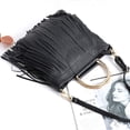 thumbnail image 6 of Women Fringe Tassel Crossbody Bag Leather Shoulder Bag Hobo Handbag, 6 of 6