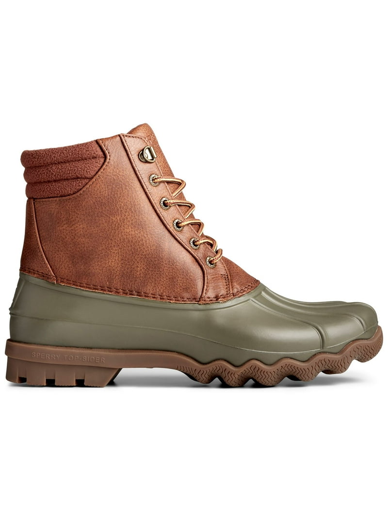 SPERRY Mens Green Water Resistant Avenue Round Toe Lace-Up  display picture 2