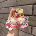 thumbnail image 3 of XM Anime dibujos animados mujer lindo gato PVC goma suave niño muñecas coche llavero cadena bolso pequeño colgante nuevo Kawaii Hello Kitty llavero, 3 of 4