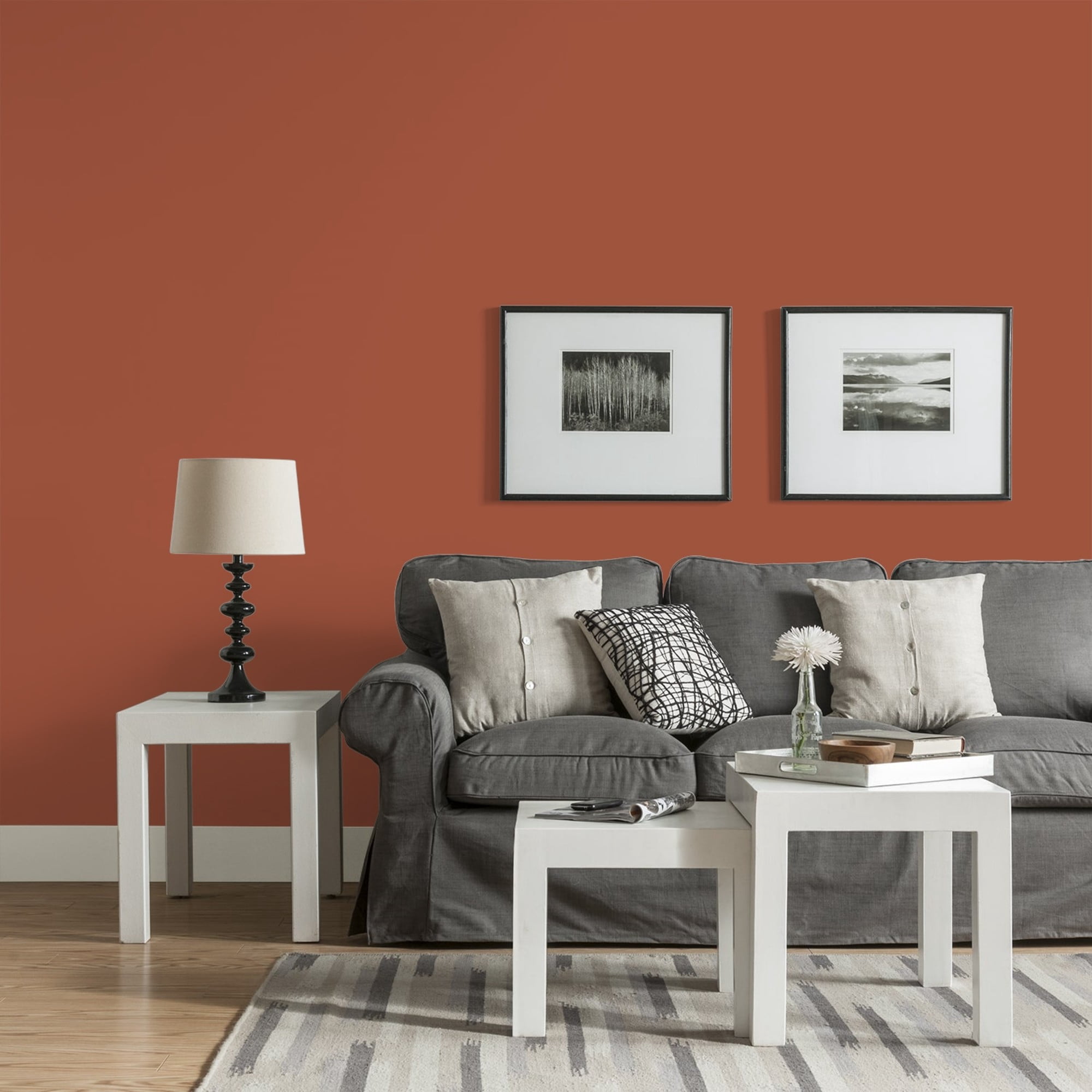 Glidden Spred Ancient Copper / Orange, Eggshell Interior Paint with Primer, 1 Gallon