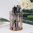 thumbnail image 5 of Pen Holder for Desk, Make Up Brush Holder Rose Gold Metal Wire Pencil Cup Holders 5.08 x 4.25 x 3.78 inches, 5 of 5