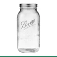 thumbnail image 1 of Ball Mason Jars & Lids, Wide Mouth, 1.8 L Half-Gallon Size, 6 Pack, 1 of 5