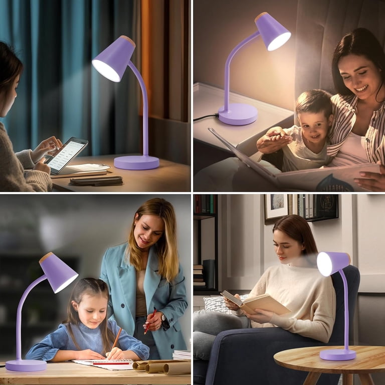 NATYSWAN LED Desk Lamp with Touch Control - Purple photo 7