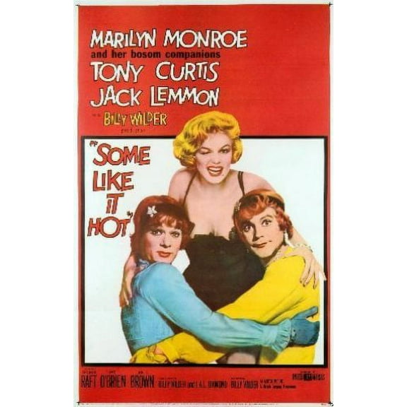 Some Like It Hot Poster 16x24 Poster Medium Art Poster 16x24 Unframed, Age: Adults Western Graphic