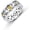 Citrine, variant on Claddagh Ring for Women Sterling Silver Claddagh Birthstone Ring Irish band (Emerald, 7)