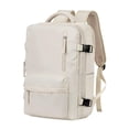 thumbnail image 1 of Mochila de doble hombro, mochila de equipaje, mochila de gran capacidad, mochila para computadora portátil, mochila de viaje para mochila, bolso de beige, 1 of 8