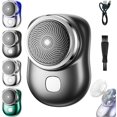 thumbnail image 1 of Lureza Rasoir, Lureza Mini Rasoir, Rasoirs Électriques Portables de Poche pour Hommes, Mini Rasoir Électrique Portable (Noir), 1 of 8