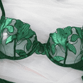 thumbnail image 2 of Green Lingerie Set Silk Embroidery, 2 of 5