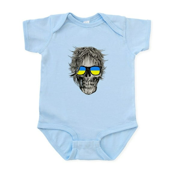 CafePress - Cool Ukraine Flag Ukrainian Pride Native Body Suit - Baby Light Bodysuit, Size Newborn - 24 Months